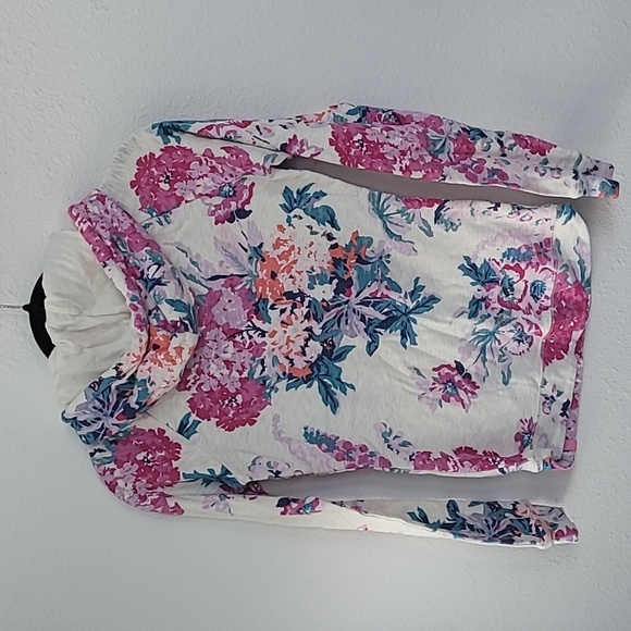 Joules Hooded Floral Fitted Sweatshirt. Size 4. 100% Cotton.‎ - Picture 2 of 5